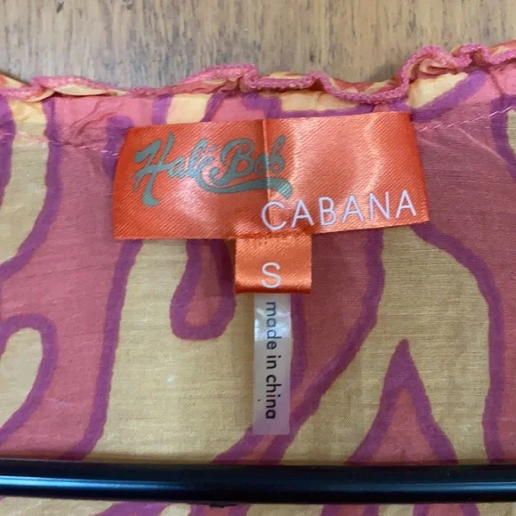 Hale Bob Cabana Printed Silk Blend Tunic Sz S - Picture 3 of 6